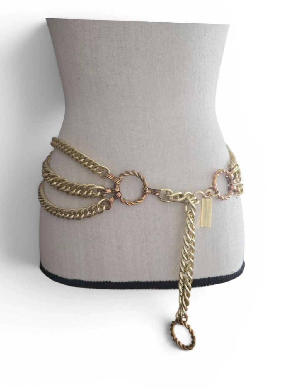 The Limited Two-Tone Chain Belt